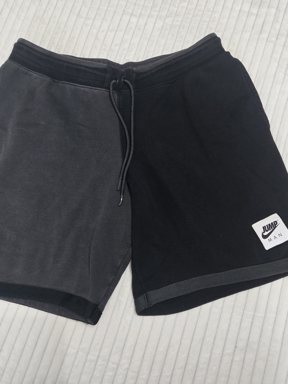 Jordan Jump Men's Two-Tone Black/Grey Athletic Shorts